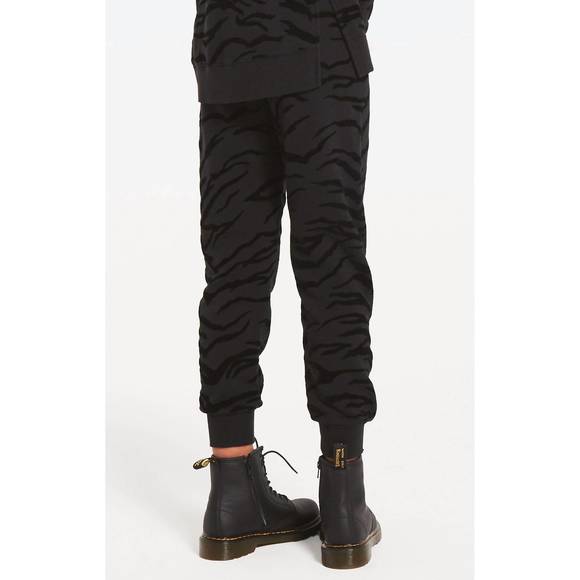 NEW Z SUPPLY girls ava tiger jogger in black - Picture 4 of 6